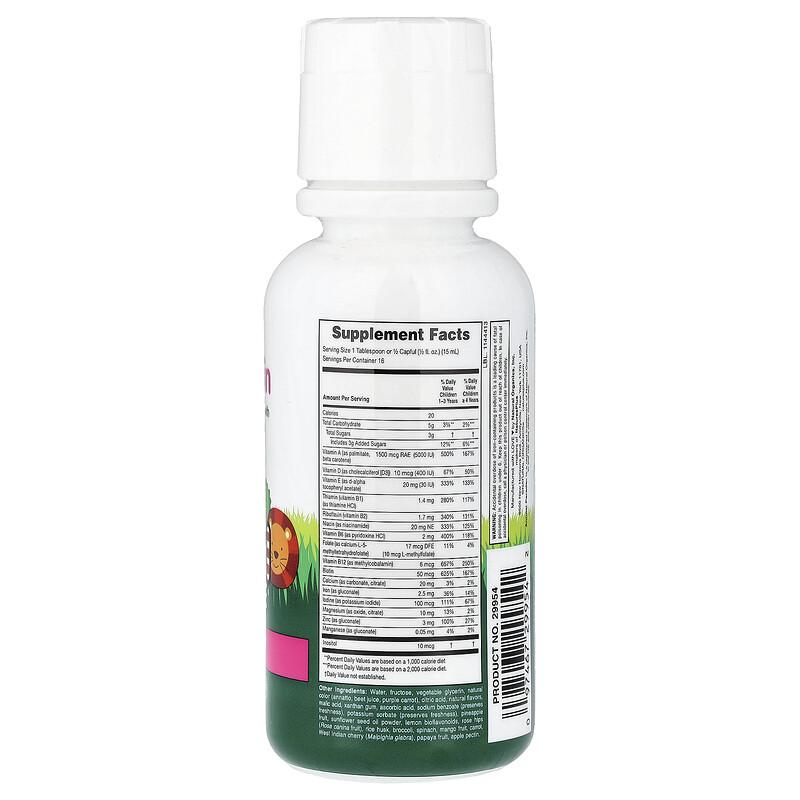 Animal Parade®, Multivitamin Liquid, Tropical Berry, 8 fl oz (236.56 ml)