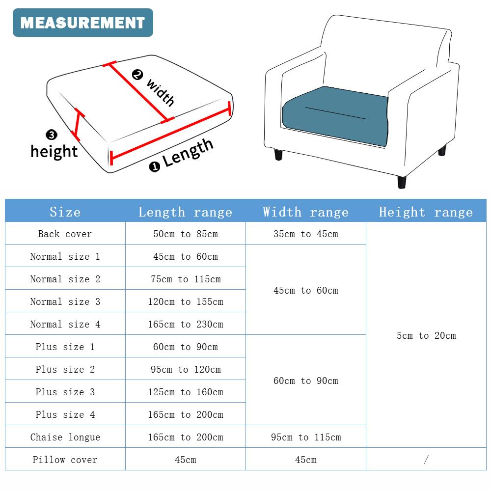 Funda impermeable para cojín de asiento Funda elástica para sofá Ajustable Extraíble Protector de muebles para mascotas Niños Funda de silla