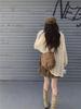 2025 Spring Summer Women's Mesh Cardigan: Lightweight, Loose, Off-the-Shoulder Knitwear with Long Sleeves