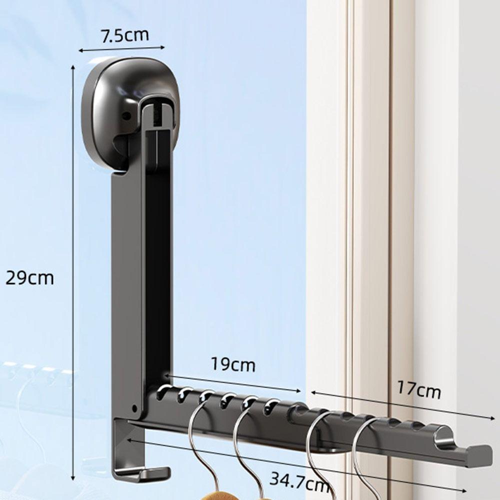 Multifunctional FoldableClothes Drying Rack Space-Saving Window Drying Rack  Hotel