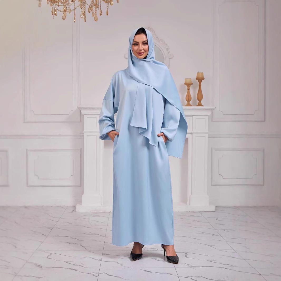 

Женский мусульманский халат Ближний Восток Дубай Türkiye Тюрбан мусульманский халат XXL