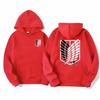 Attack on Titan Herre Hettegenser Anime Hettegensere Menn Kvinner Streetwear Pullover Harajuku Shingeki No Kyojin Hettegensere Genser Klær