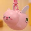 Creative Cartoon Capybara Pig Wings Pull String Keychain Elastic Retractable Cord Keychain Telescopic Hanging Rope Gifts