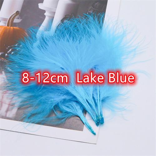 8-12cm Colored Plumas Natural Turkey Marabou Feather Fluffy Plume Wedding Dress Party DIY Decorations Handicraft Accessories