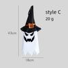 Papery Halloween Hanging Ornament DIY Decorative LED Light Hanging Halloween Ghost  Indoor