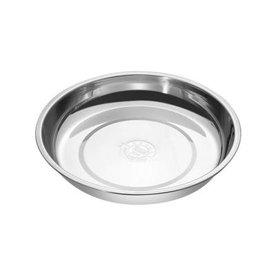 RuHan Thickened 304 Stainless Steel Round Serving Plate