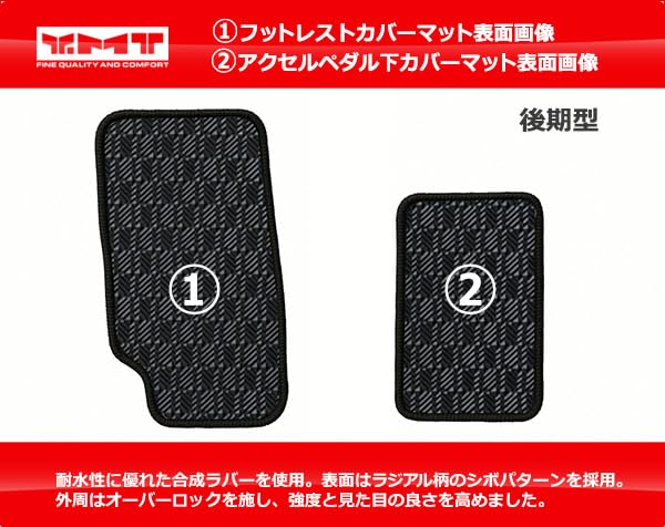New Serena C28 September 2024 Rubber Footrest Cover Mat Accelerator Pedal Under Mat YMT (late model, onwards) + -