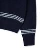 MOONSUN Essential_Unisex Mss Mohair Blend Stripe Knit [Navy]