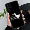 Cartoon Duck Phone Case For Samsung A15 A35 A55 A52 A53 A54 A33 A34 A25 A05S A16 A14 A05 A13 M15 M55 M35