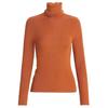 Zhili Women's Spring 2025 Multicolor Slim Fit High Collar Long-Sleeve Knitted Sweater