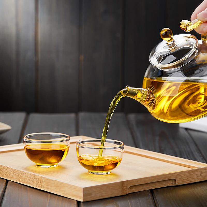 Heat-Resistant Glass Kung Fu Teacups (70ml, Set of 6)