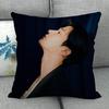 Custom ROWOON Pillowcase Wedding Decorative Cotton Linen Pillow Case For Home PillowCover 45X45(One Sides)