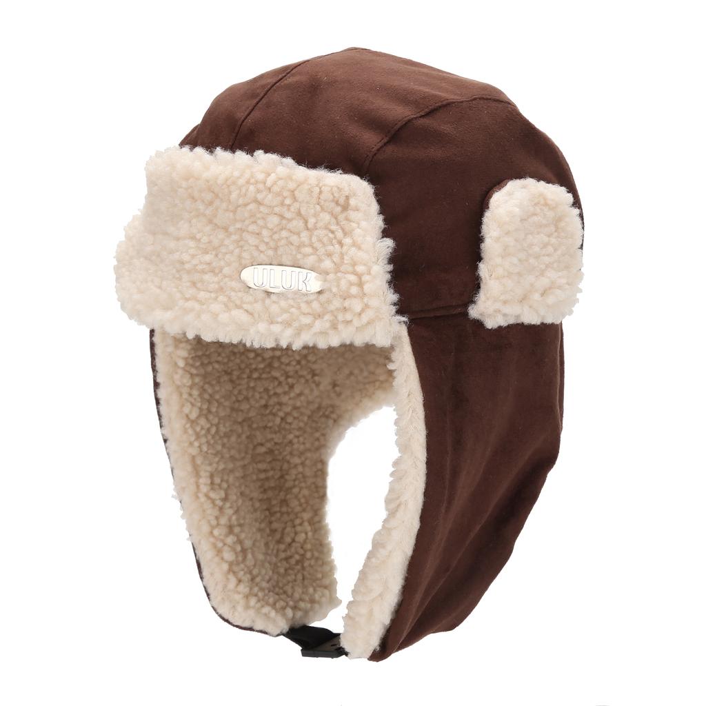 ULUK Essential Suede Sheepskin Trooper Hat_Brown