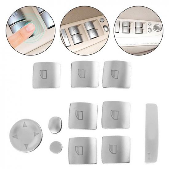 Car Door Window Lift Switch Button Cover Trim For BMW 3 X6 E70 E71 E84 E90