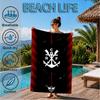 Fußballverein Aufgedrucktes Mikrofaser-Strandtuch, Weich und Saugfähig, Schnelltrocknend, Ideal für Sommerreisen, Strand-Essentials, Schwimmbad