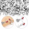 20pcs/lot Stainless Steel Stud Earring Base Settings Fit 4 5 6 8mm Cubic Zircon Stones DIY Jewelry Making Earrings Accessories