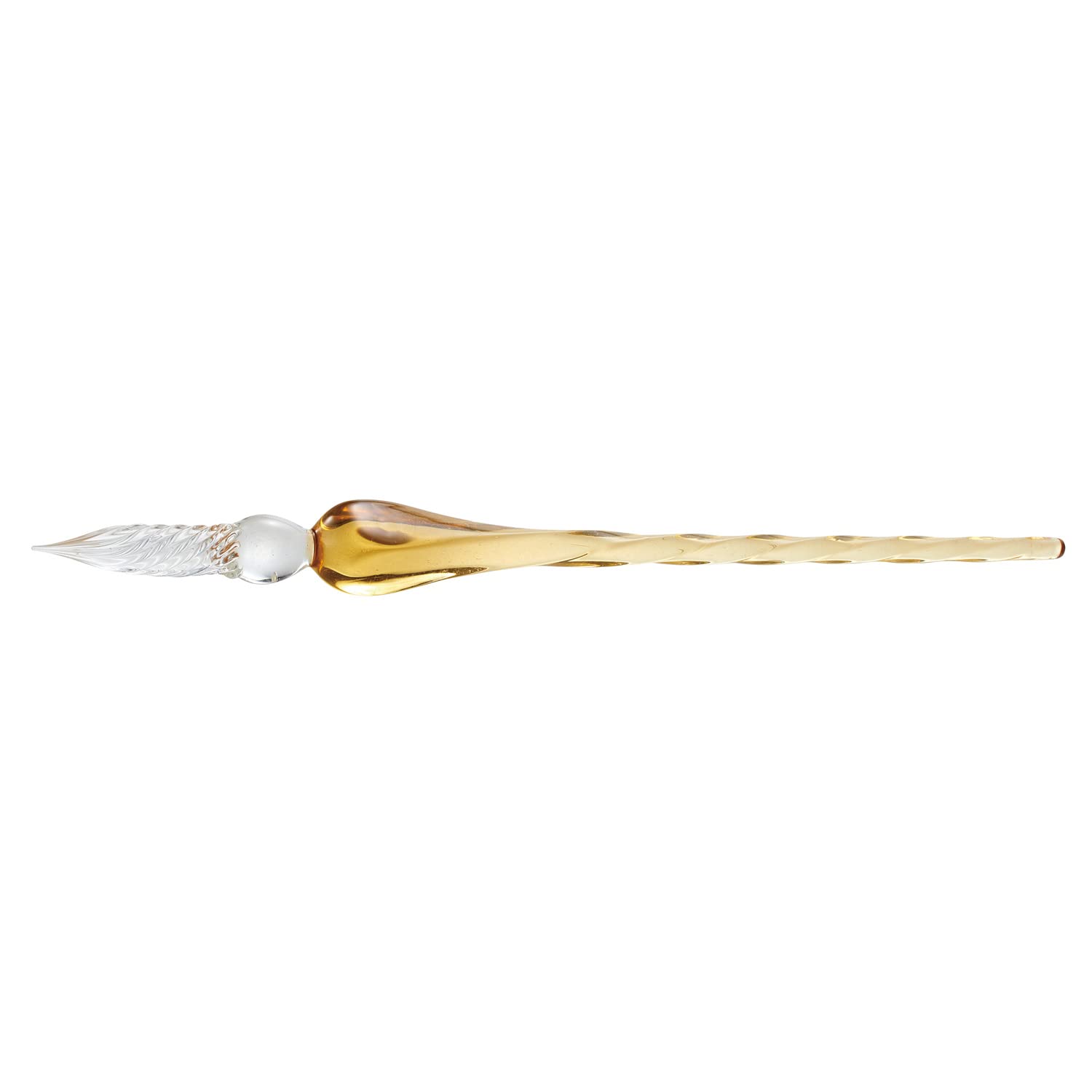 Sekisei Azone Glass Pen with Cube Yellow Box, Shape, AX-8508-00