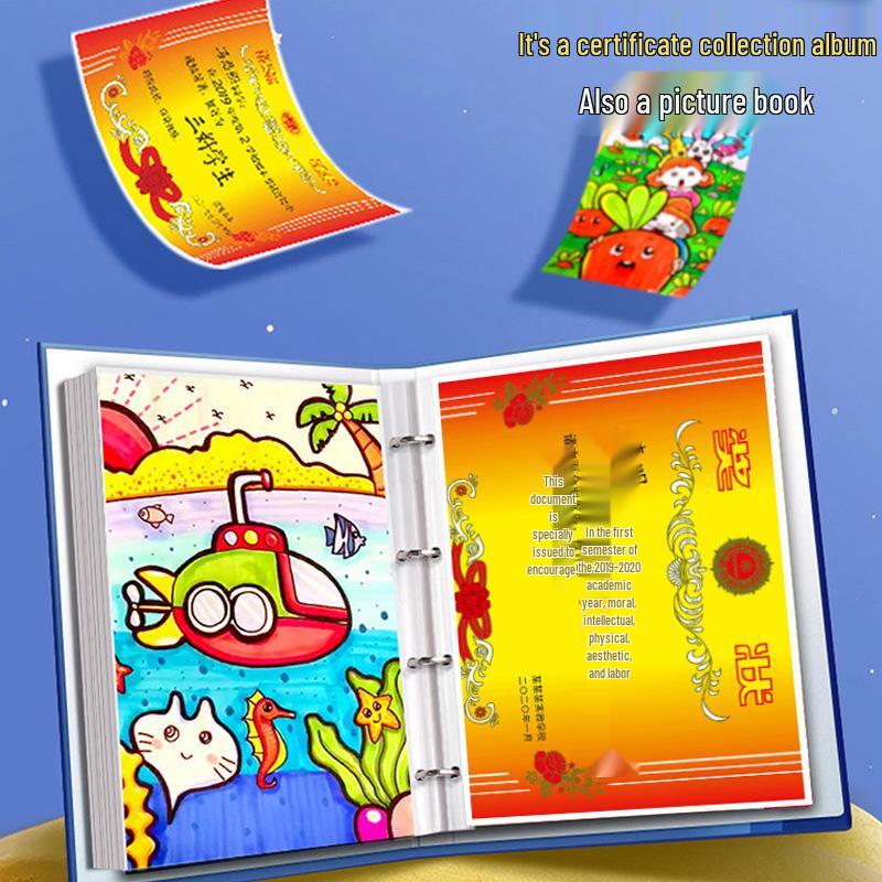 Children's A3 Art Award Display Book: Drawing and Craft Album for Kids