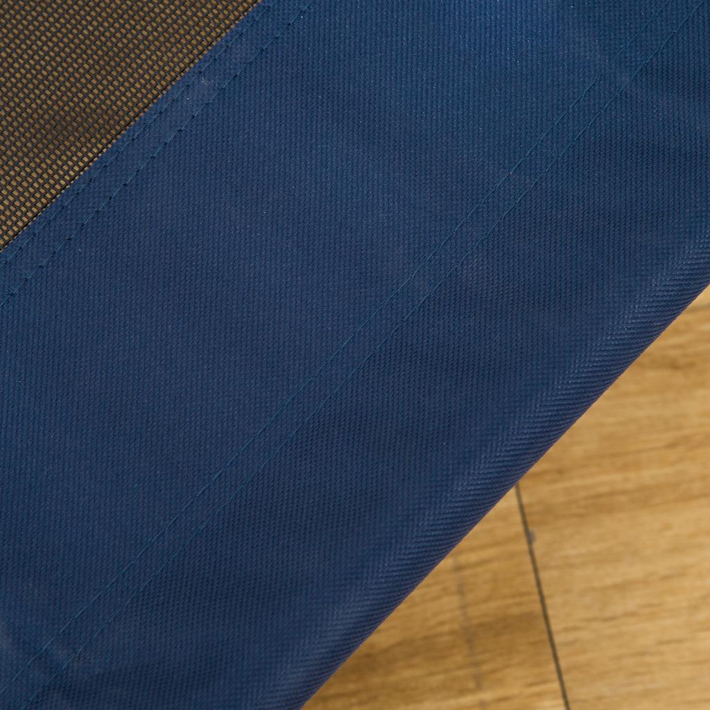 Dog Bed Outdoor Elevated Cat Bed Steel Frame 600D Oxford Fabric Blue 76 X 61 X 18 Cm
