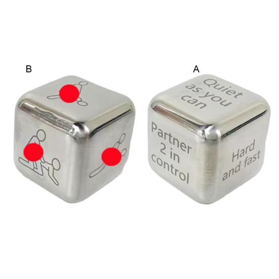 Metal Dice Romantic Date Night Decision Dice Fun Activity Couples Dice Game Toy for Valentine's Day Anniversary