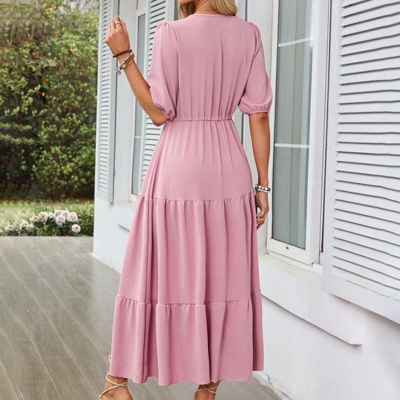 V-образный вырез на пуговицах с завязками на шнурке — фото 10