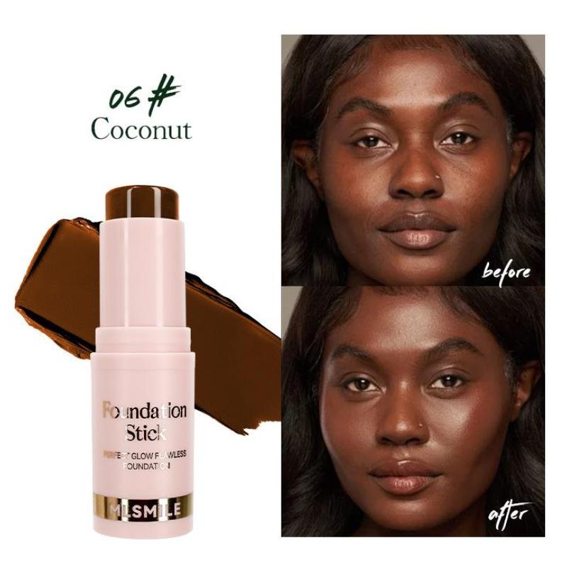 6-color Foundation Stick Waterproof And Sweat-proof Brightening Contouring Concealer Stick Lightweight Matte Liquid Foundation