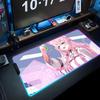 hakui koyori Mouse Pad RGB Gaming Mousepad Big LED Pad PC Desk Mat Luminous Mouse Pad Large Keyboard Mats Table Rug With Backlit