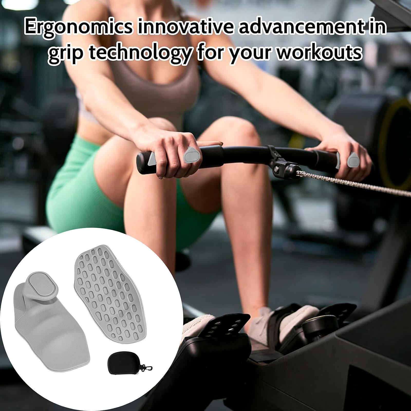 Рукоятки для тренировок для поднятия тяжестей без пальцев, гибкие, с ящиком для хранения, перчатки для тренировок, подтягивания серый