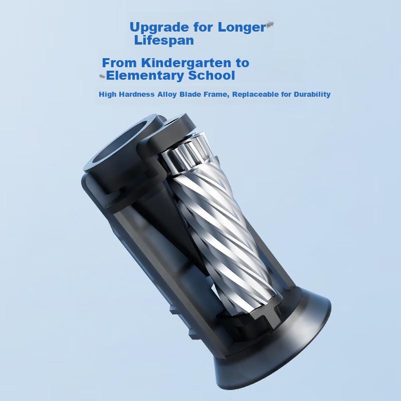 Elementary School Student Fully Automatic Pencil Sharpener, Electric Rotary Blade Cartoon Pencil Sharpener, Children's Rechargeable Pencil Sharpener