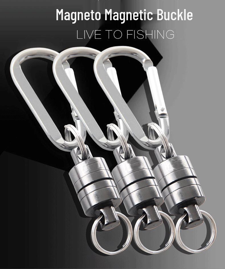 Strong Magnetic Climbing Buckle: Portable Anti-Lost Rope for Outdoor Fishing & Wireless Use