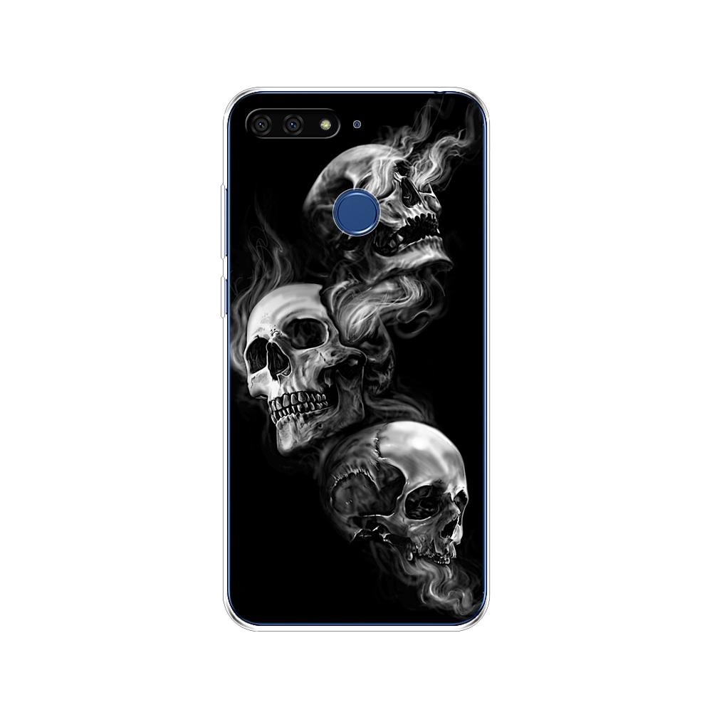 For Huawei Honor 7C 5.7 Inch Case Cover Soft Silicone TPU Cute Cover Back Protective Phone Case For Huawei Honor 7c Aum-L41 Bags