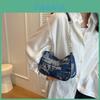 Trendy Denim Handbag For Women Fashionable Casual Street Style Shoulder Bag