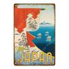 Metal Poster Japanese Ukiyo-e Retro Wall Art Vintage Home Bar Cafe Decor