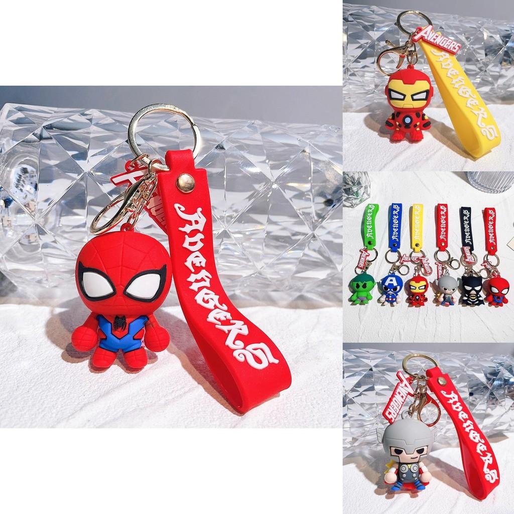 Cute Marvel Avengers Keychain Plastic Figurine Keyring Perfect Gift Idea