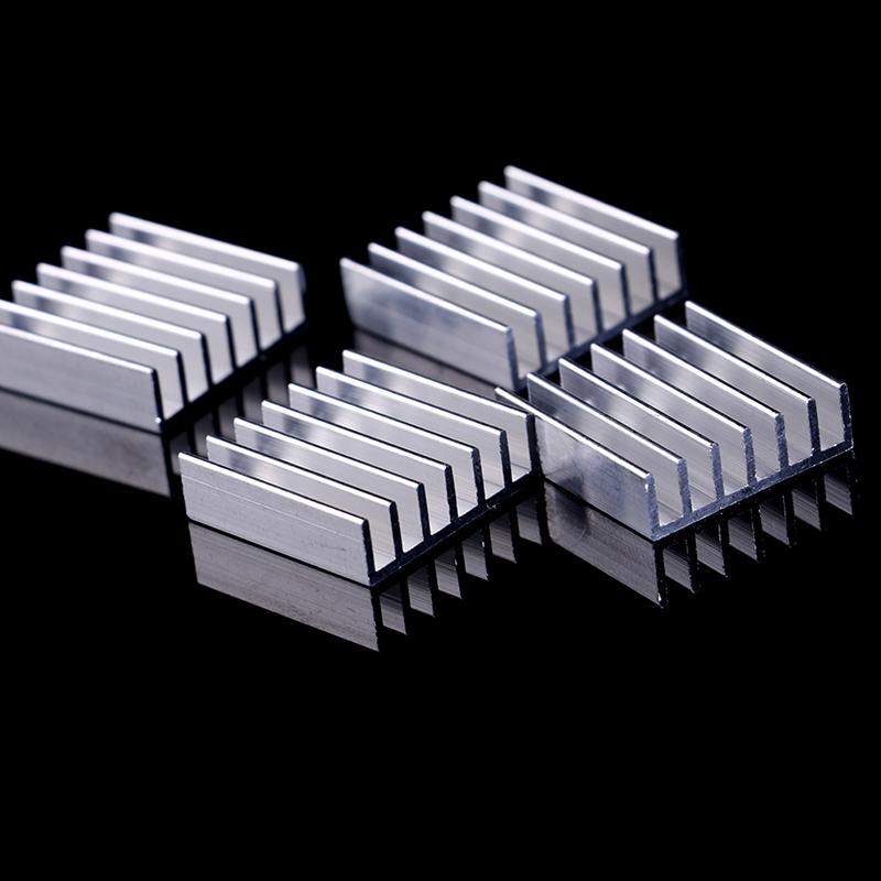 10Pcs Aluminum 20X20X6Mm Ic Led Cooling Cooler Heatsink Heatsinks With Tape