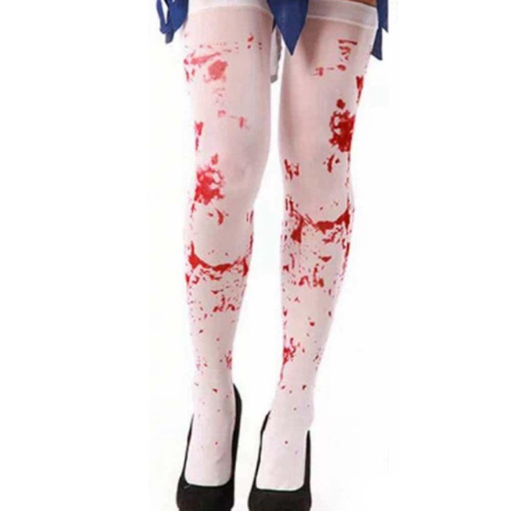 

Косплей Скелет Паутина Узор Карнавальные Кровоточащие Женские Чулки Хэллоуин Носки Фестивальные Носки 01
