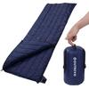 OUTREVO Down Sleeping Bag, Envelope Style, Lightweight, 400g Goose Down, Can Be Connected for Two People, Compact Sleeping Bag (Navy)