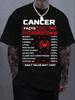 Men'S Casual T-Shirt with Crab Zodiac Graphic And Cancer Facts - Comfortable A