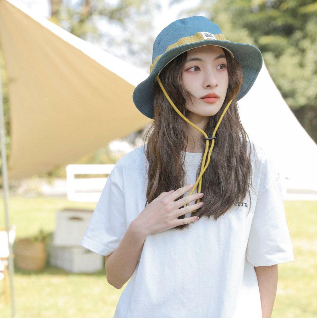 

Солнцезащитный козырек от солнца, рыболовная шляпа для мужчин и женщин, весна и лето, дышащая, для кемпинга, альпинизма, солнца, ковбойская шляпа, прилив M（56-58cm）