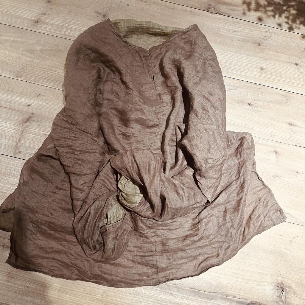 Johnature Woman Winter Niche Solid Color Casual Vintage T-Shirt Fashion V-Neck Casual Long Sleeves T-Shirt