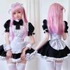 Anime Maid Costume Set Anime Maid Apron Maid Dress, Maid Headpieces, and Maid Bowtie Halloween Cosplay Costume