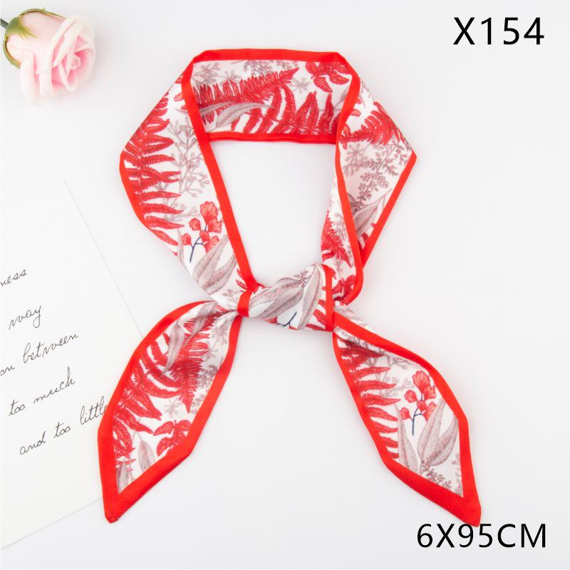 Versatile Vintage Silk Scarf: Hair Tie, Headband, Bag Accessory