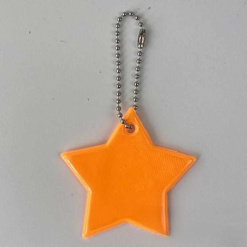 2Pcs Color Music  Safety Reflector Reflective Keychains Car Keyrings Charm Bag Accessories for Jacket BackPack Strollers Wheelchairs