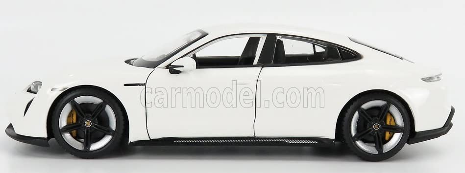 BURAGO Porsche Taycan Miniature Car 1/24 TAYCAN 2019 (CARRARA WHITE)