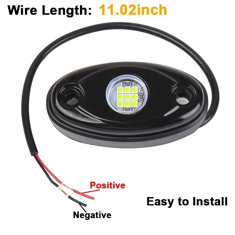 4/8Pods Universal 9LED Rock Light Flood Beam LED Light 4x4 For Jeep Wrangler Off-Road Under Wheel Light Led Neon Lights