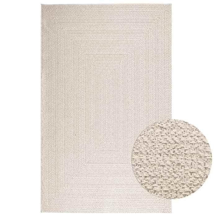 VidaXL ZIZUR Cream Rug 160x230 Cm Jute Look Indoor Outdoor, Outdoor Rug, Floor Rug, Indoor Rug, 4010366