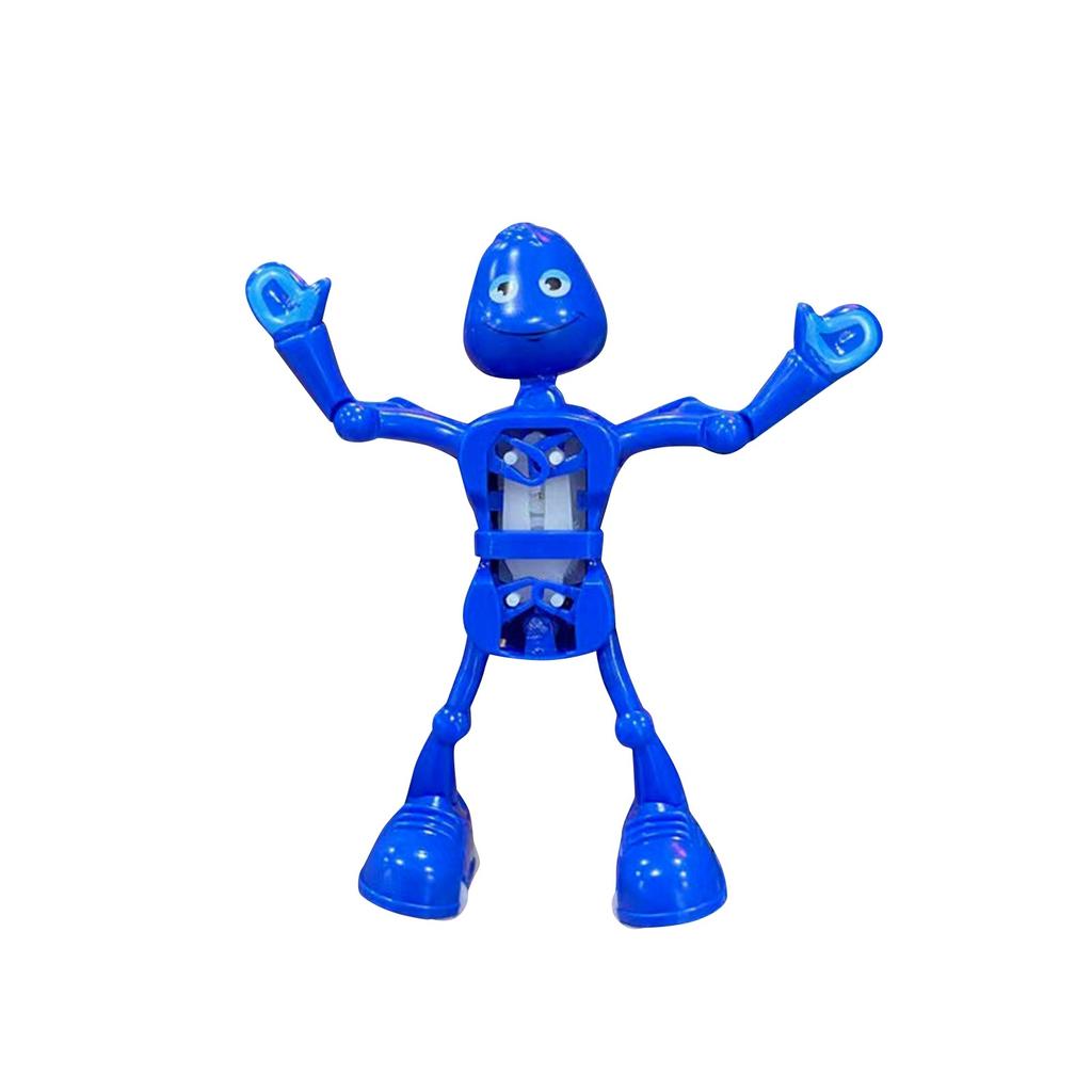 

Новинка и забавный танцующий заводной робот Детская забавная заводная милая танцующая игрушка One Size синий