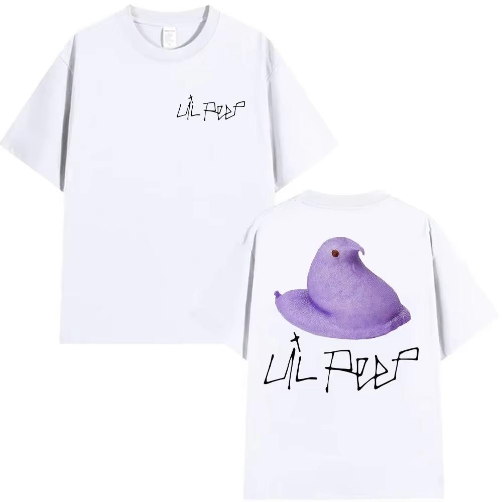 2026 summer Funny Lil Peep Little Bird Meme T Shirt Unisex Womens Retro High Quality Fashion Tshirts Casual Short Sleeve TShirt