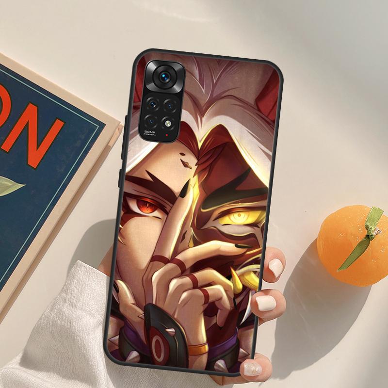 Genshin Impact Arataki Itto Case For Xiaomi Redmi Note 10 11 8 9 12 Pro Redmi Note 12S 11S 10S 9S 9C 10C 10A 12C Coque