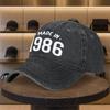 Casual Fashion  Vintage Digital Print Washed Baseball Cap Premium Versatile Outdoor Accessory Unisex Snapback Trendy Cl